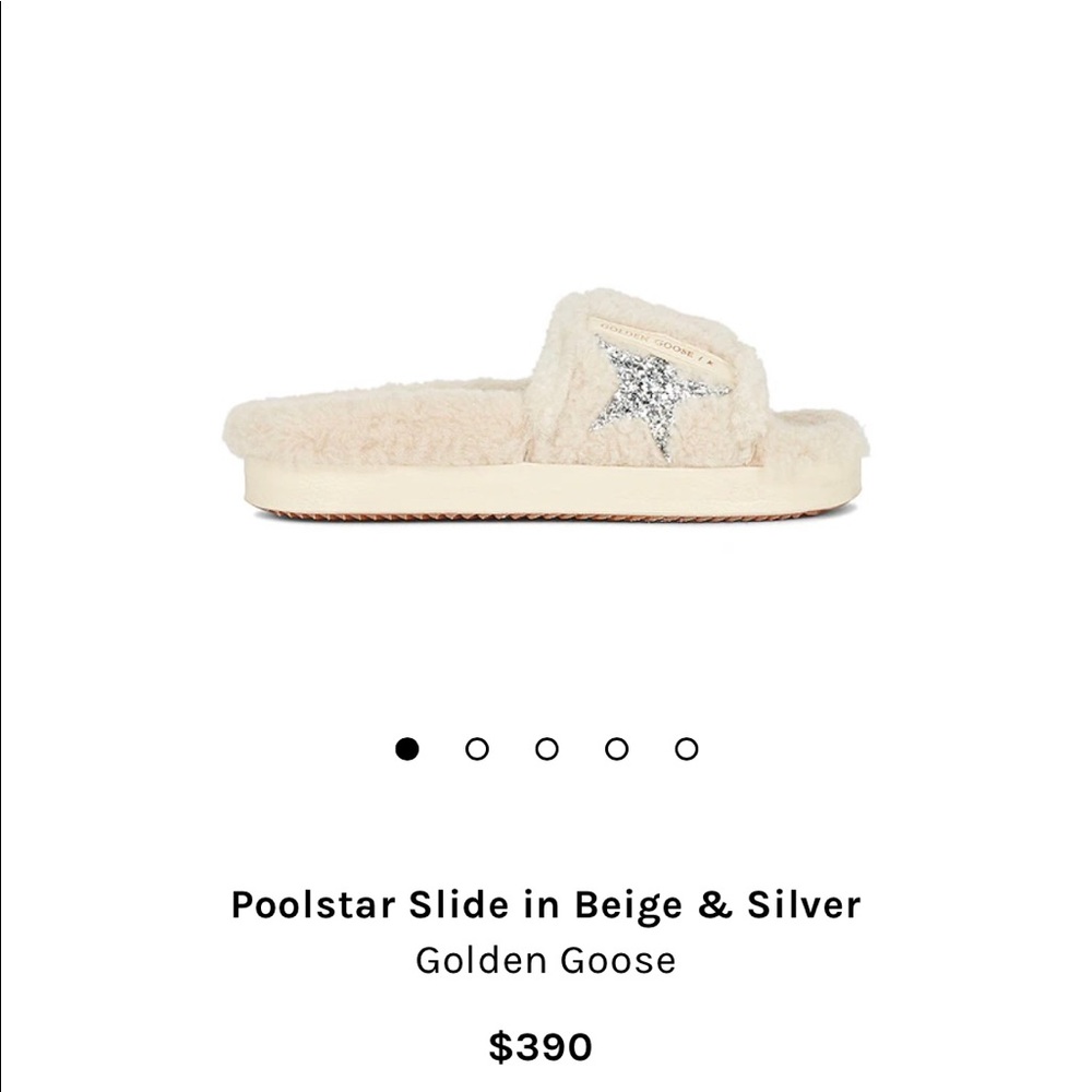 Golden Goose shearling fur slides brand new size 40